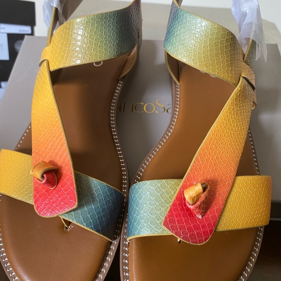 Franco Sarto L Glenni Multi colored Sandals - Picture 3 of 4
